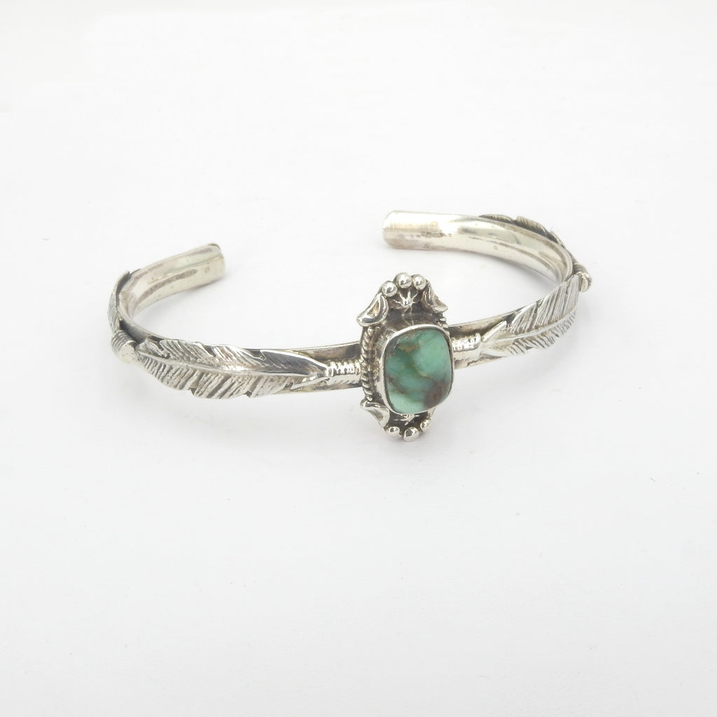 Sterling Silver Native American Turquoise Cuff Bracelet