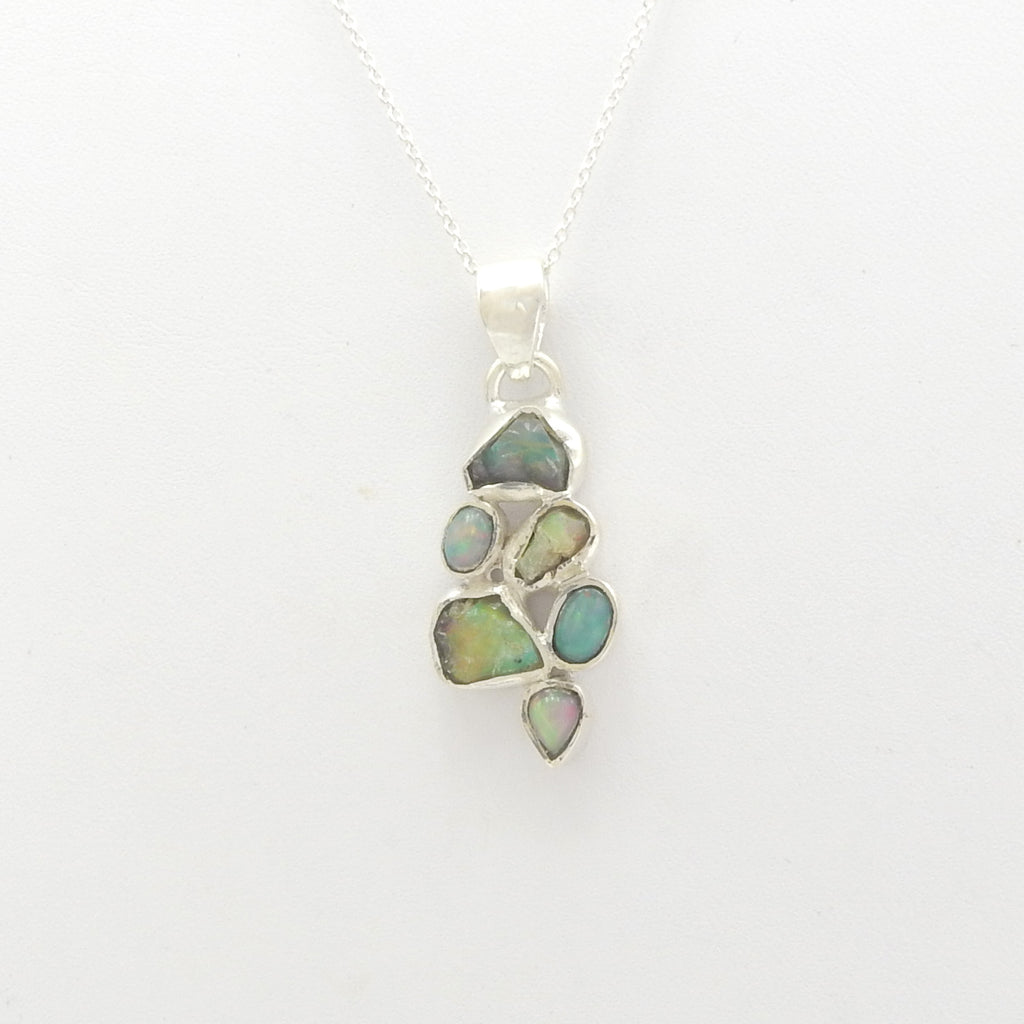 Sterling Silver Ethiopian Opal Pendant