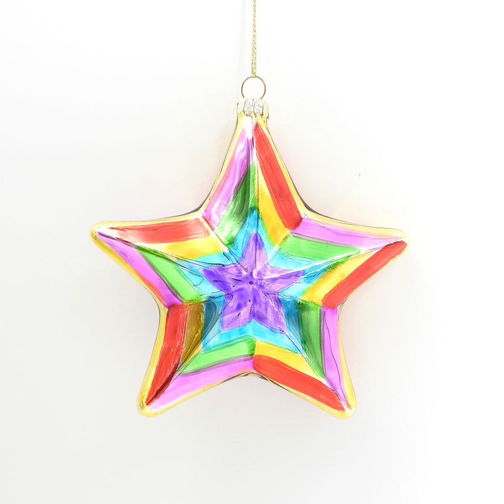 Glass Star Ornament