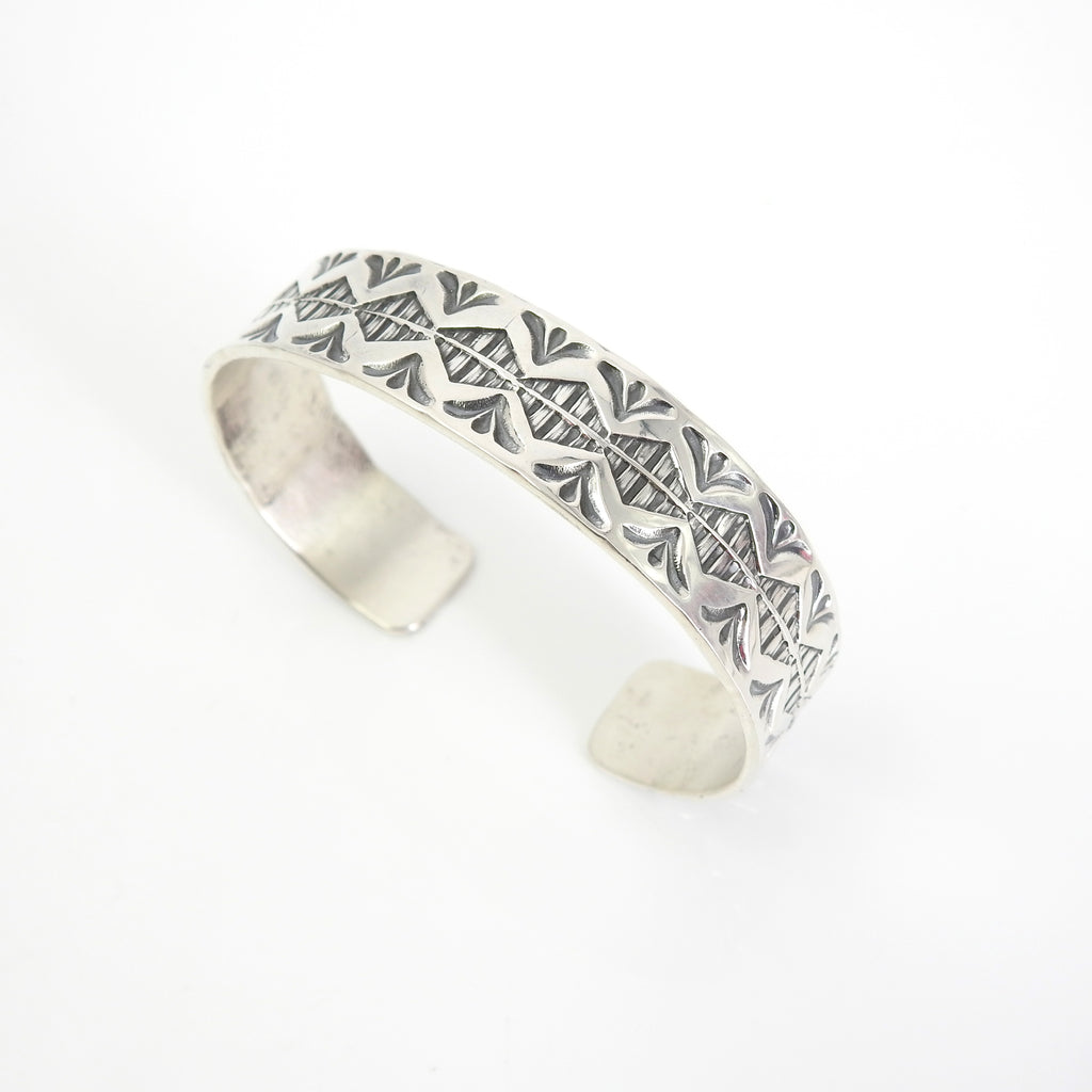 Sterling Silver Navajo Medium Cuff Bracelet