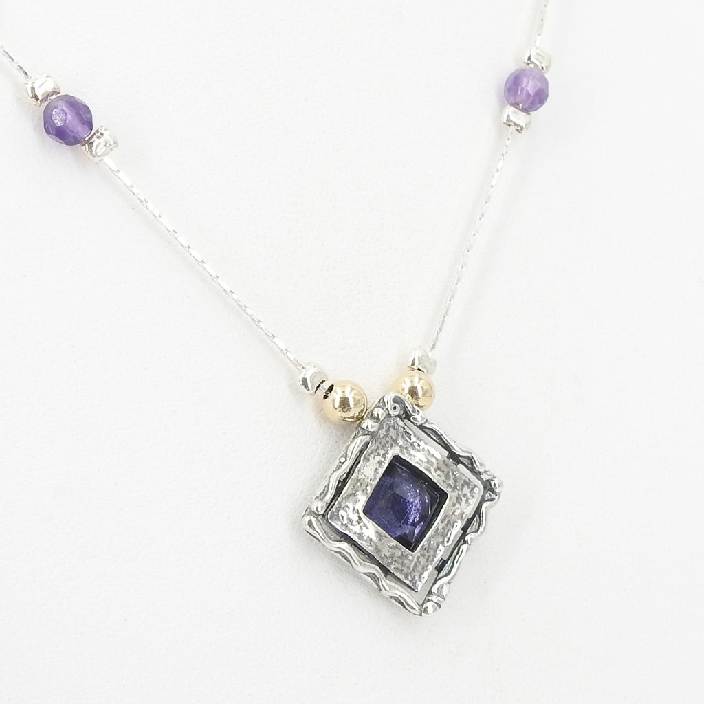 Sterling Silver & Amethyst Necklace