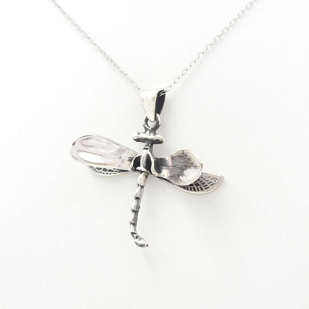 Sterling Silver Medium Dragonfly Pendant