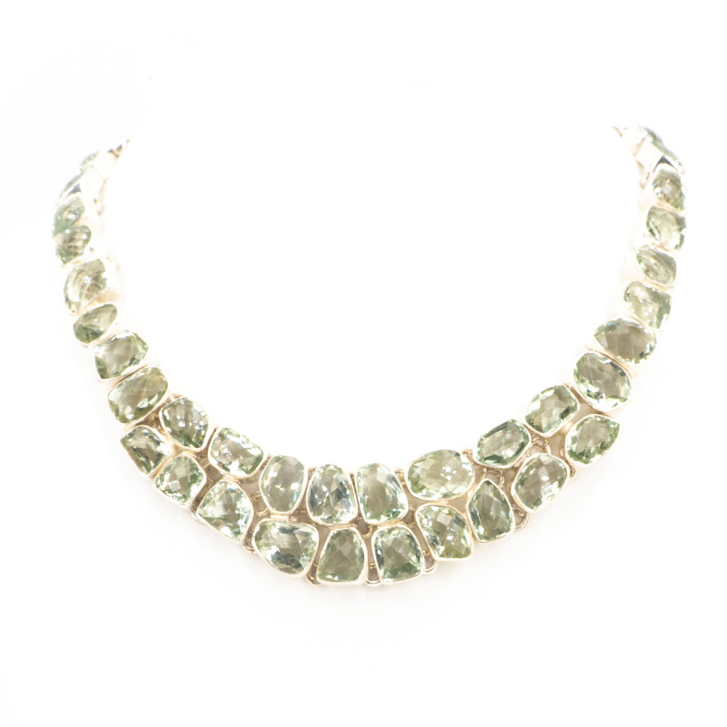 S/S Green Amethyst Necklace