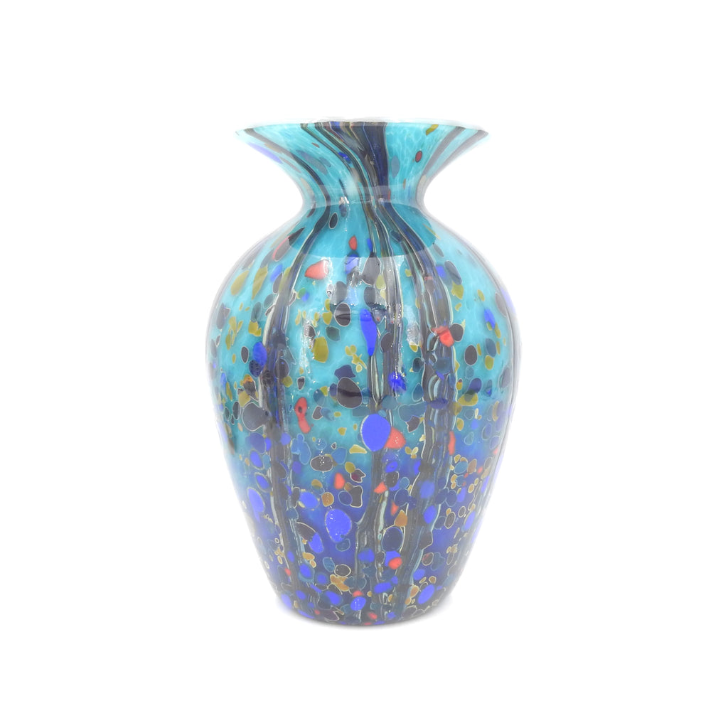 Large Glass Amphora Vase