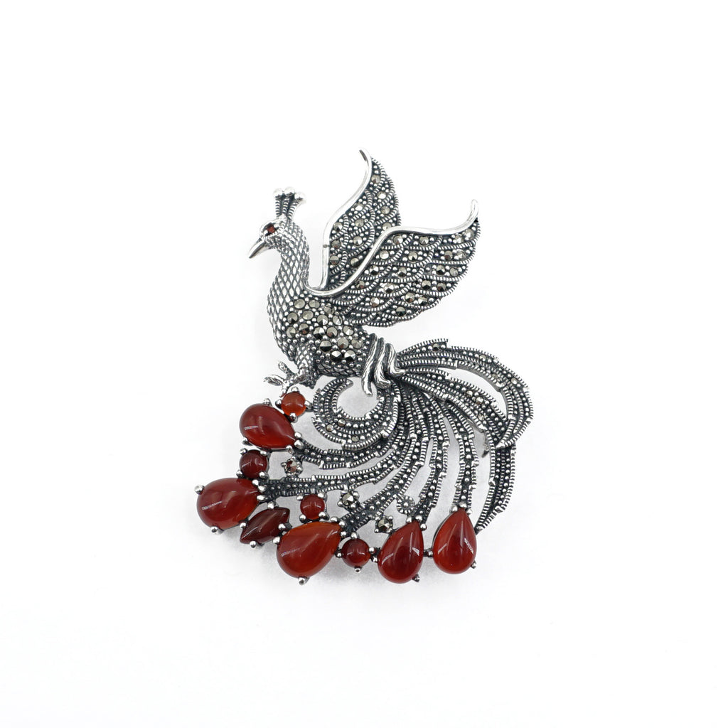 Marcasite Peacock Pin/Pendant