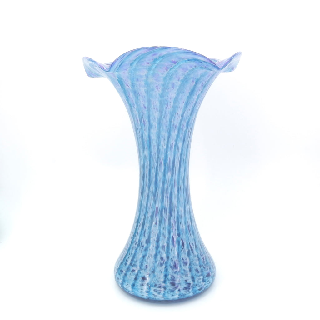 Blue & Purple Handmade Glass Vase