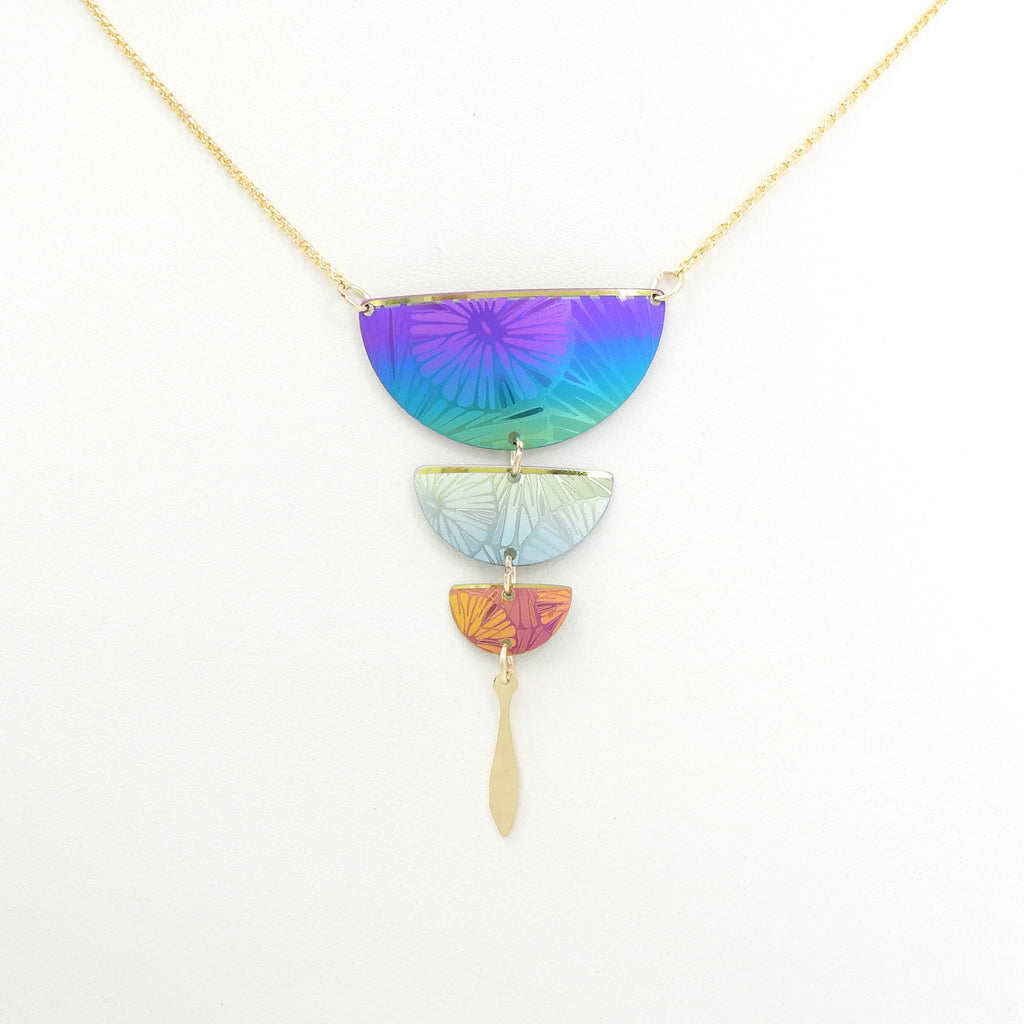 Multi Color Metal Necklace