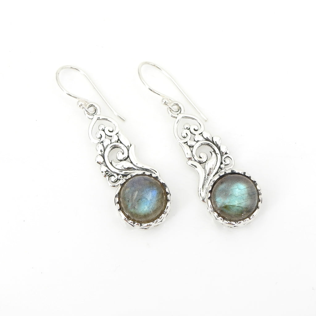 Sterling Silver Labradorite Decorative Earrings