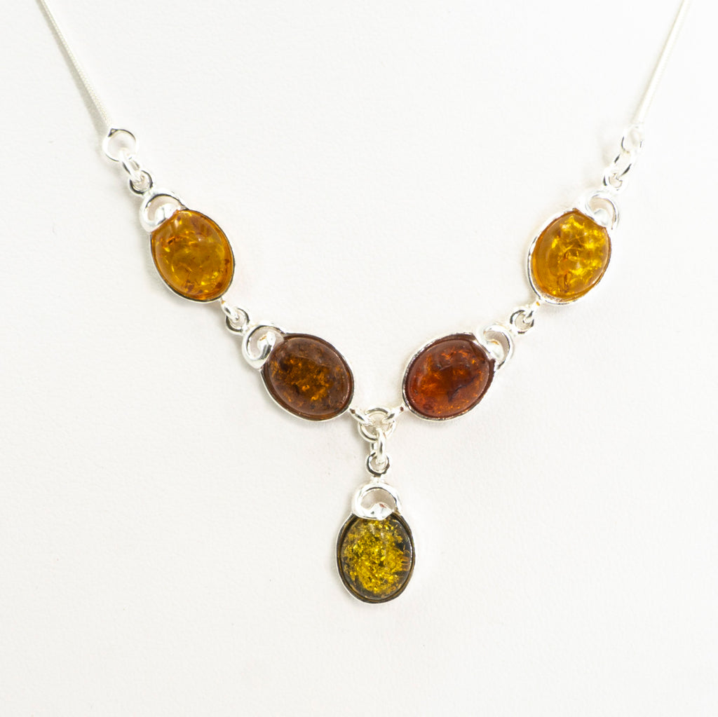 S/S Mixed Amber Necklace