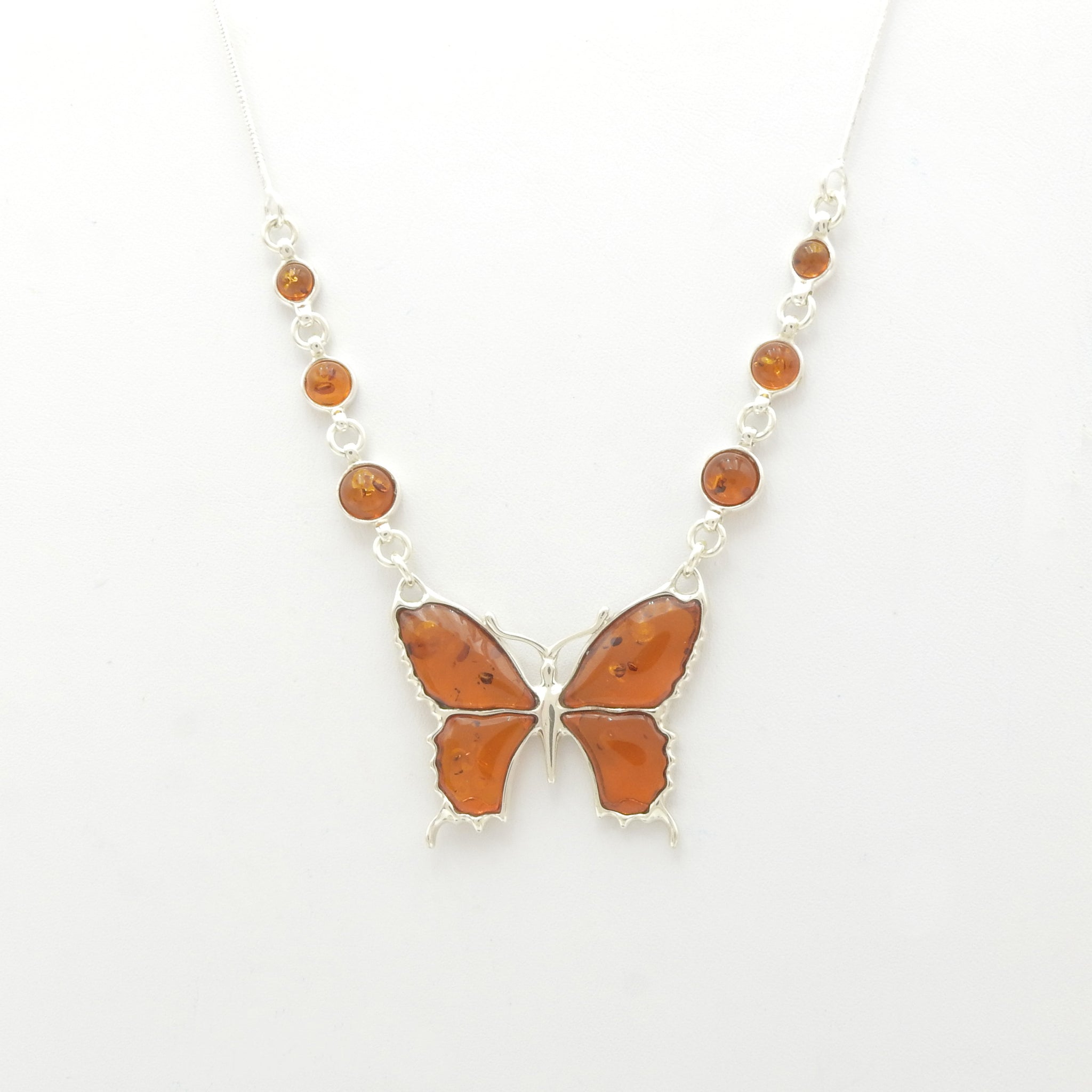 Amber butterfly necklace store