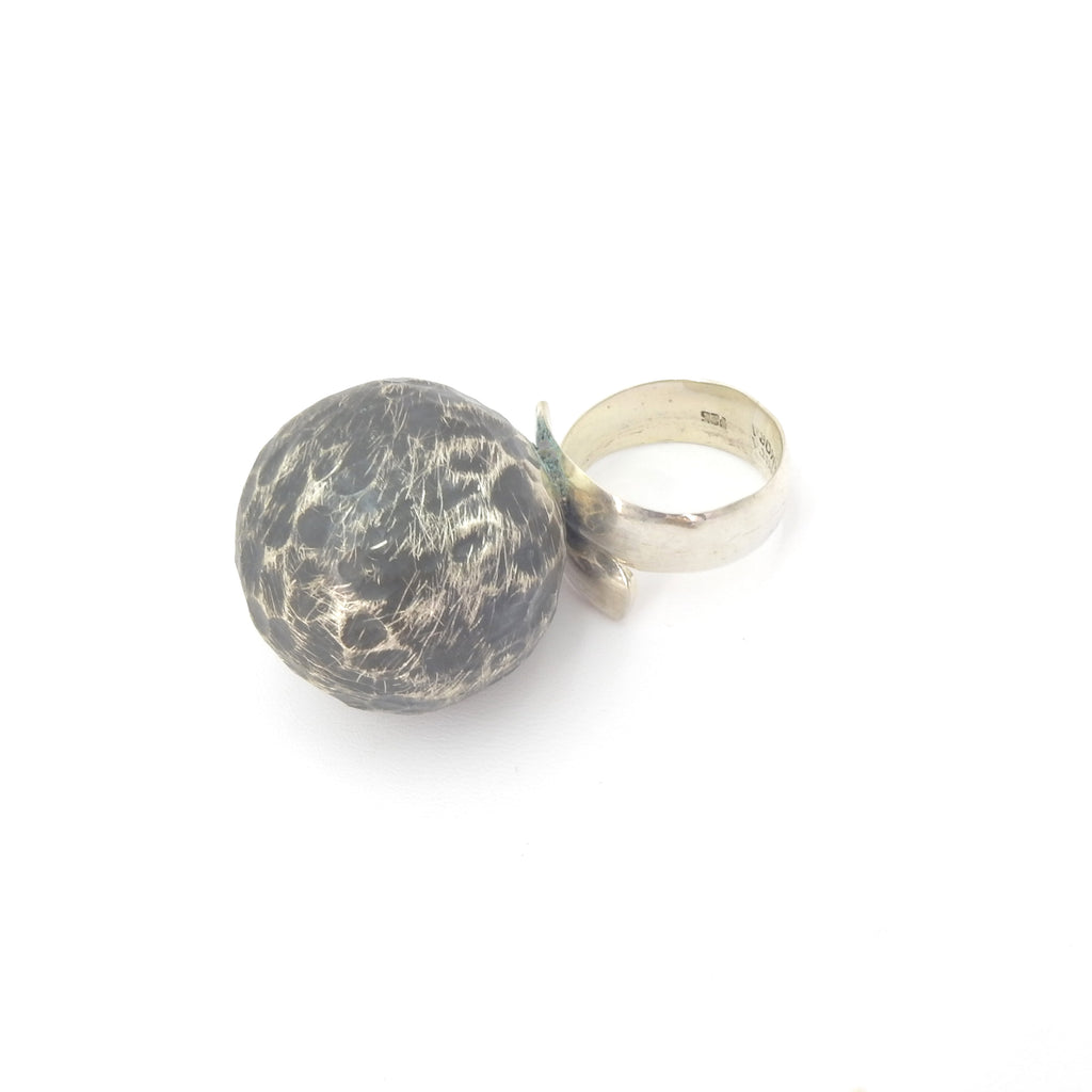 Sterling Silver Adjustable Sphere Ring