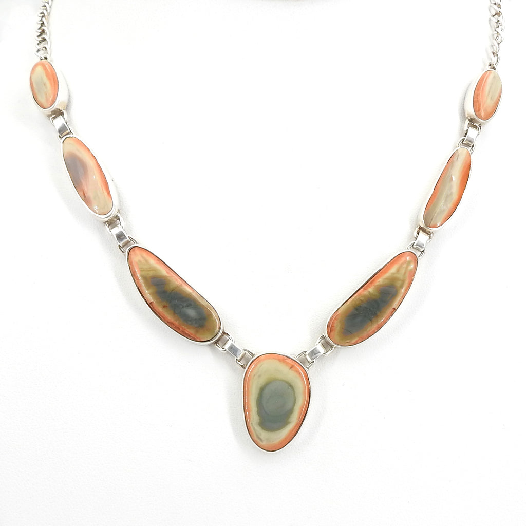 Sterling Silver Imperial Jasper Necklace