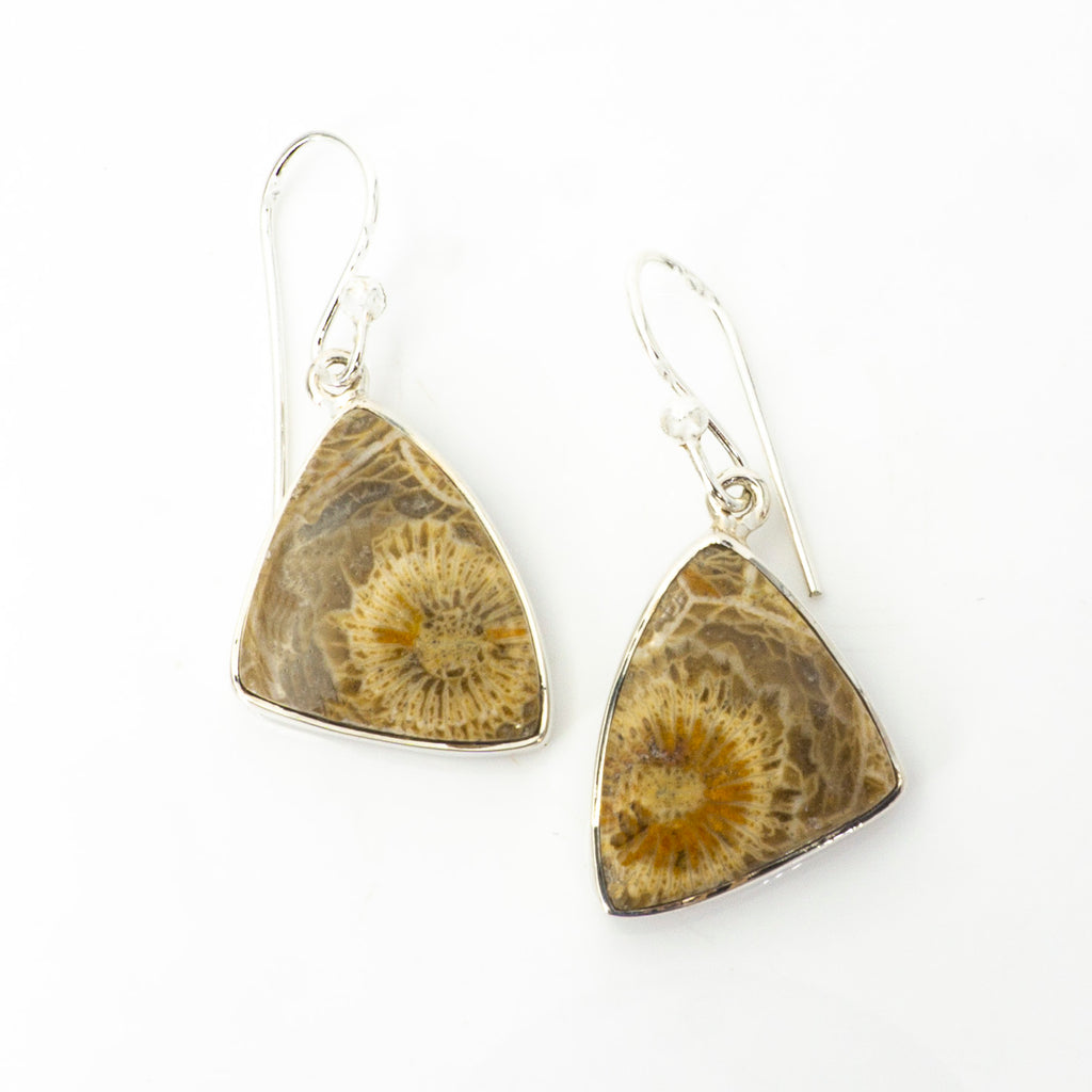 S/S Fossilized Coral Earring