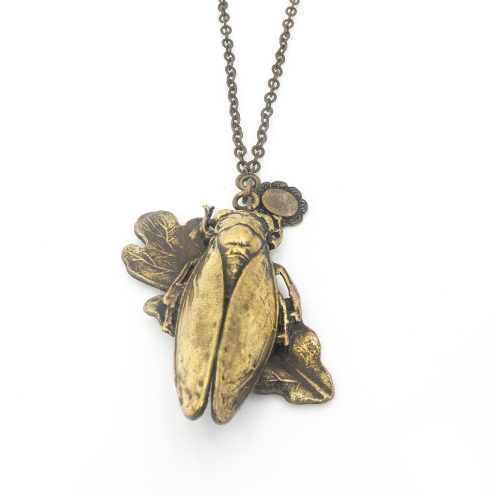 Bronze Bug Necklace