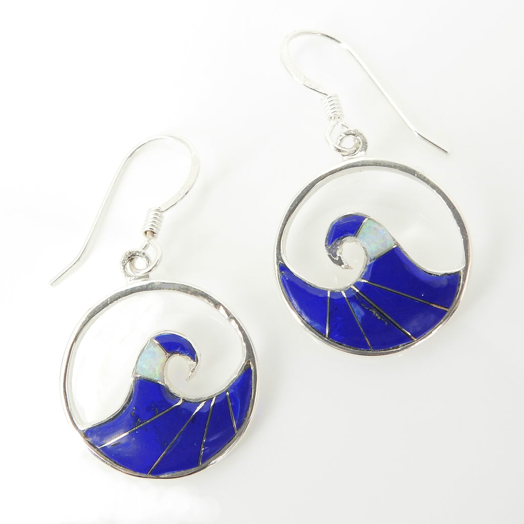 S/S Wave Inlay Earring