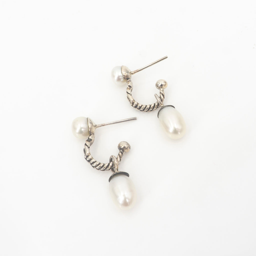 S/S Double Pearl Earrings