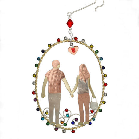 Young Love Metal Ornament