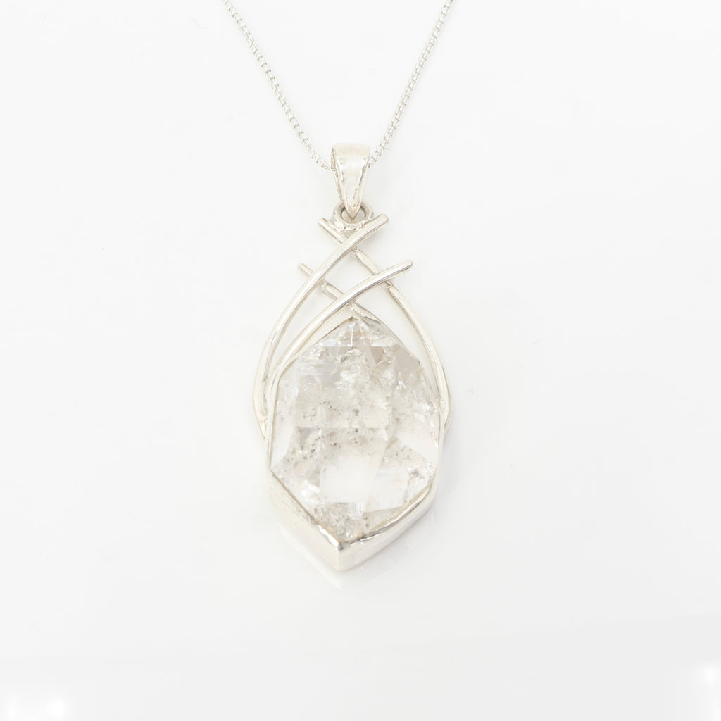 S/S Herkimer Diamond Pendant