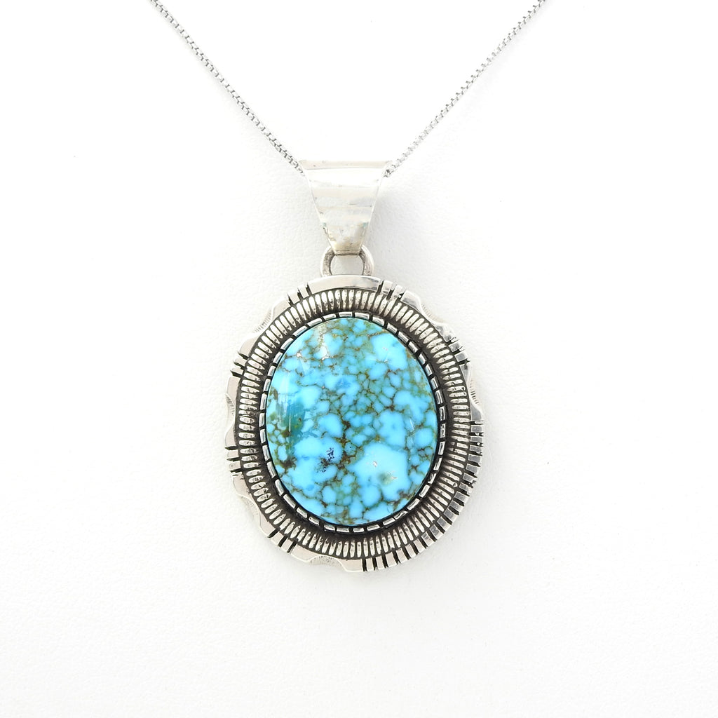 Sterling Silver Native American Turquoise Pendant