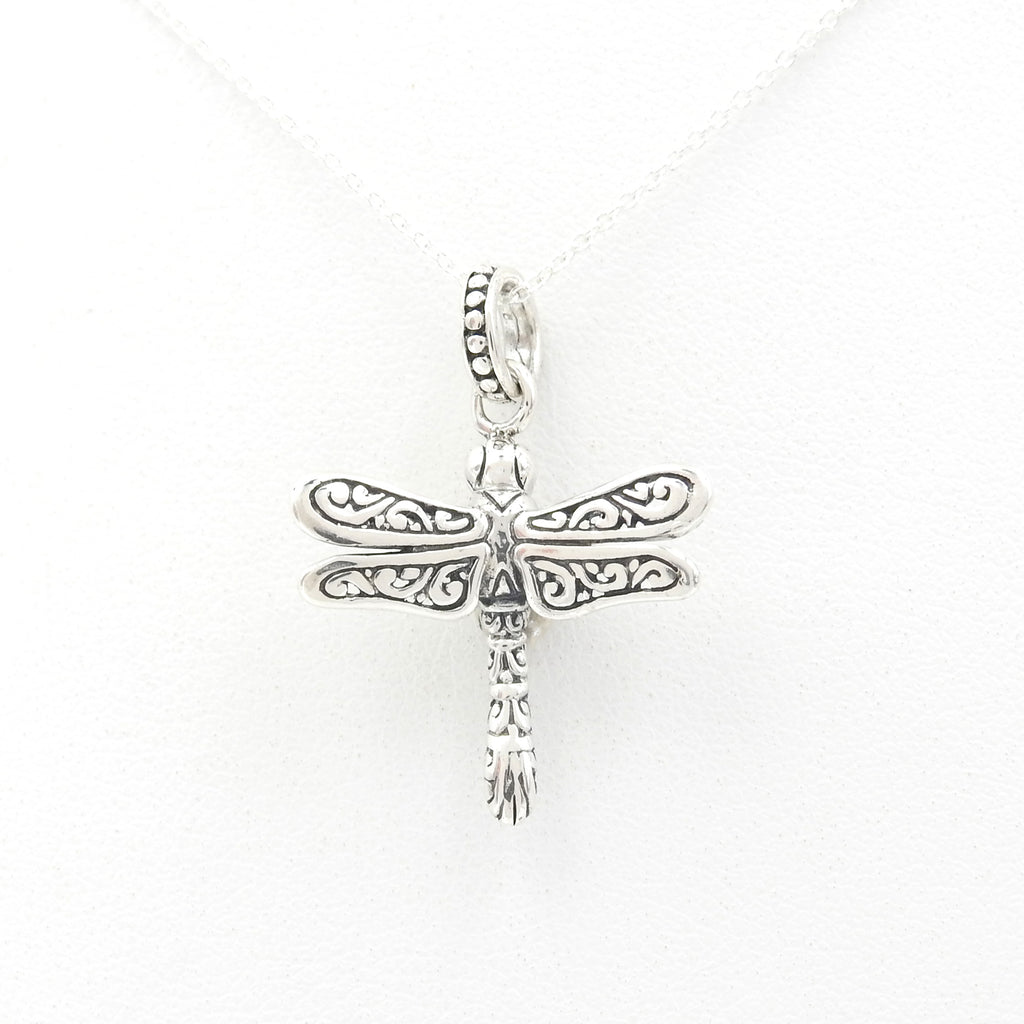Sterling Silver Small Dragonfly Pendant