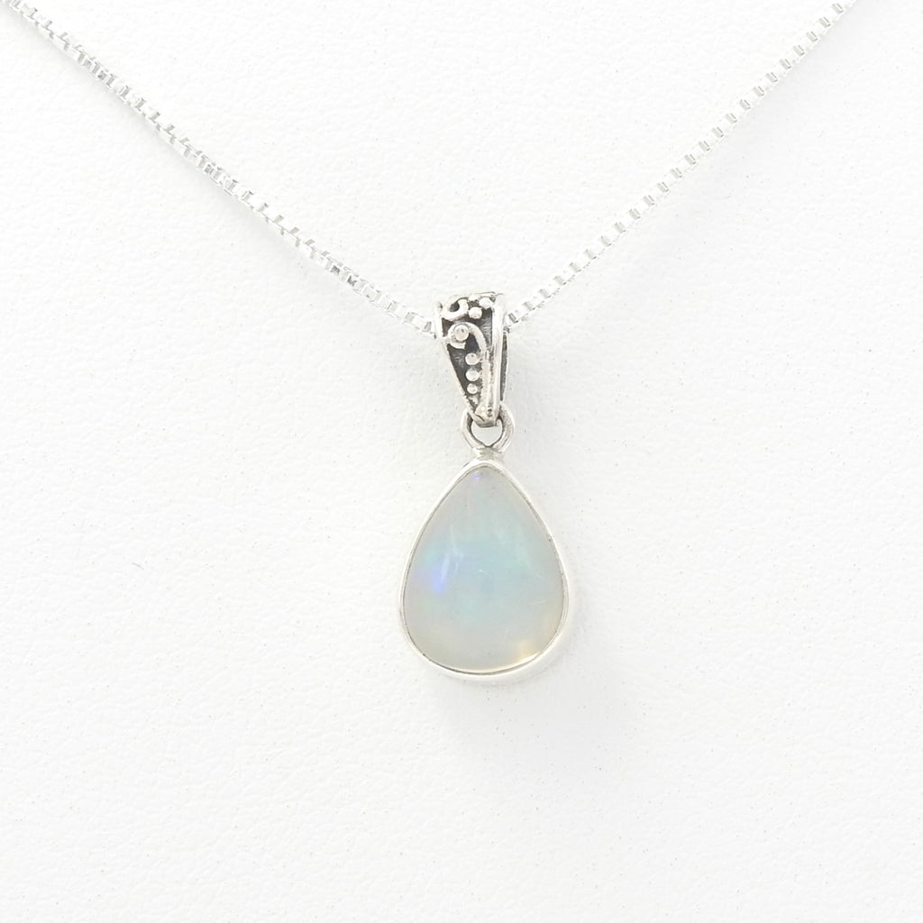 Sterling Silver Small Ethiopian Opal Pendant