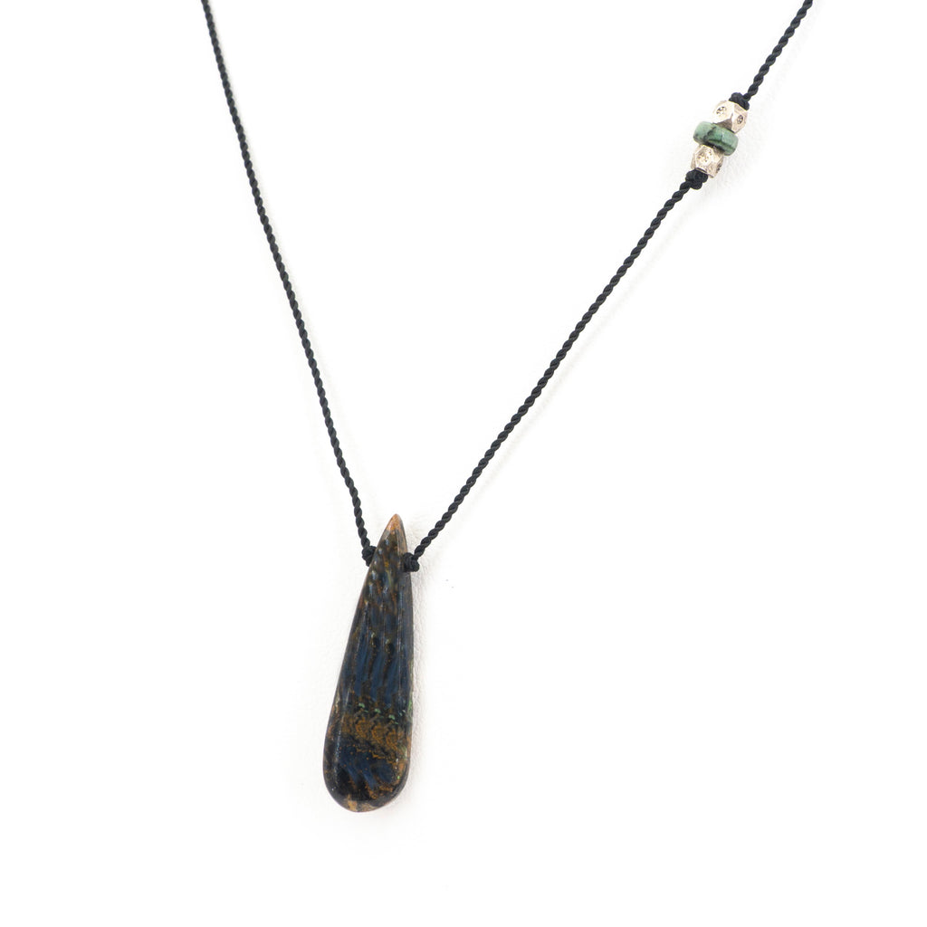 S/S Pietersite & Turquoise Necklace