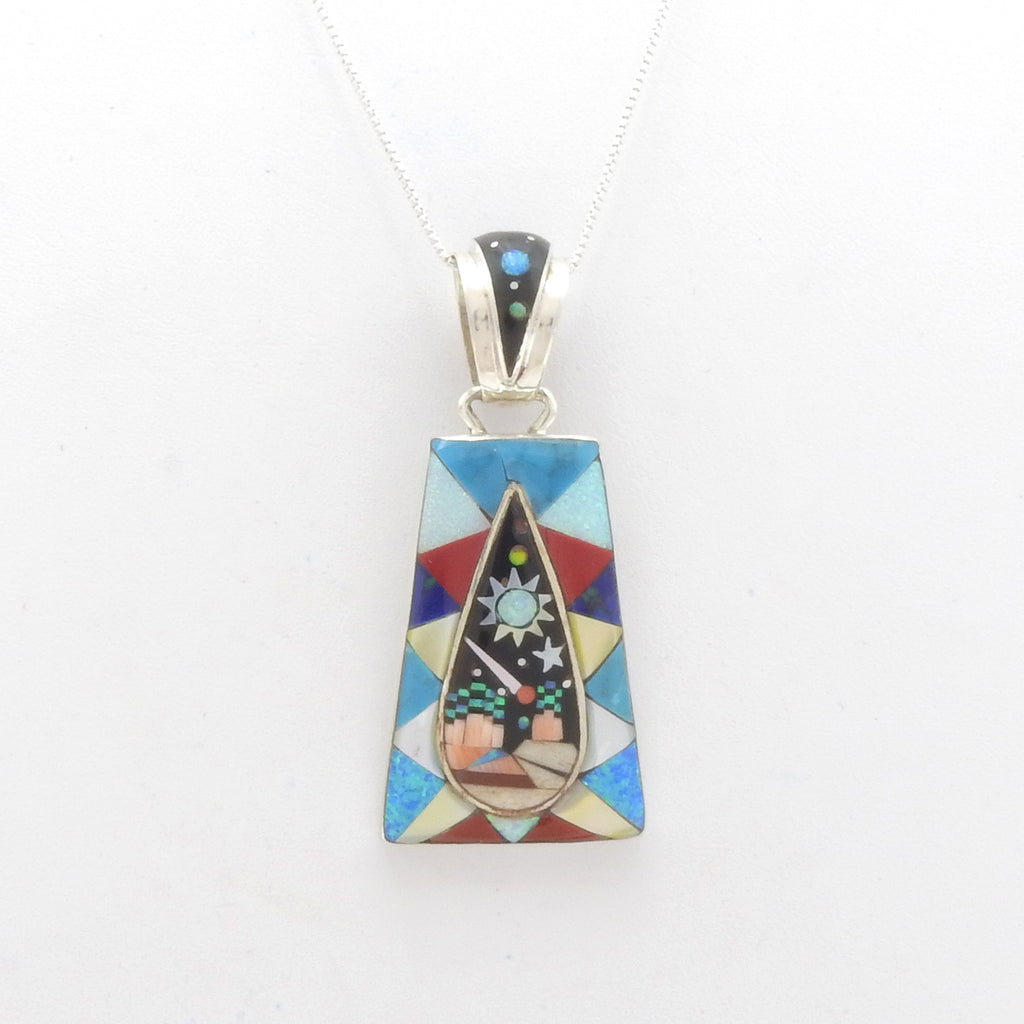 Sterling Silver Inlay Pendant