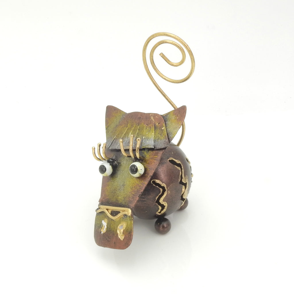 Small Metal Horse Photo Holder