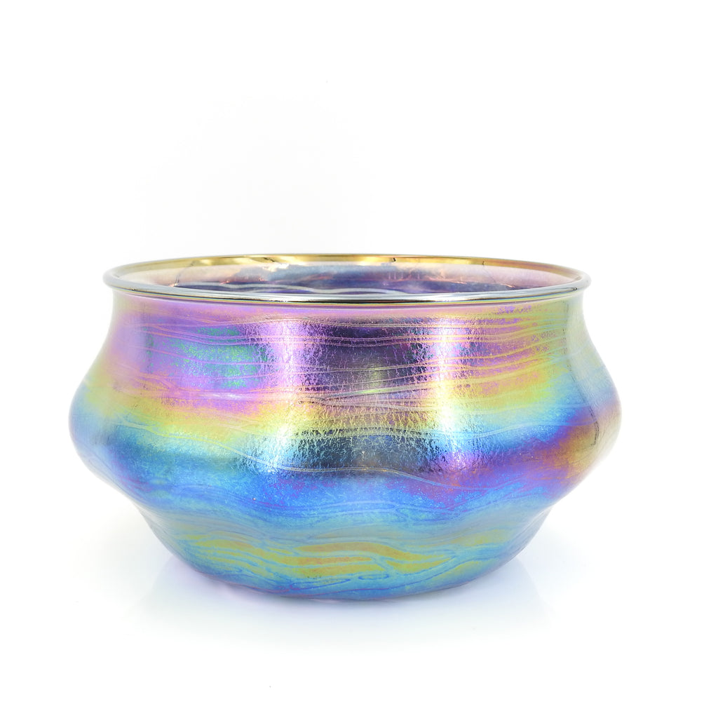 Scallop Iridescent Vase Bowl