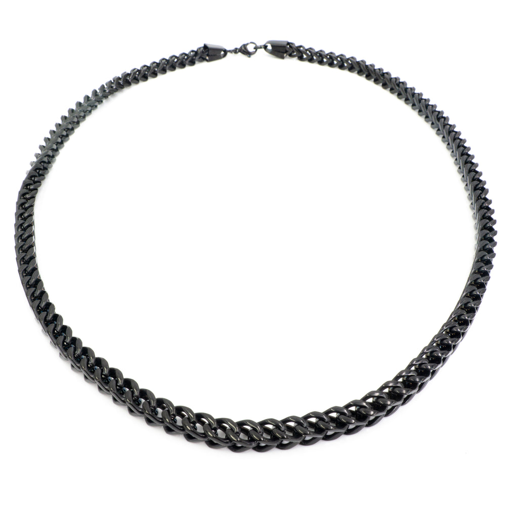 22" 6MM Black Stainless Steel Chain
