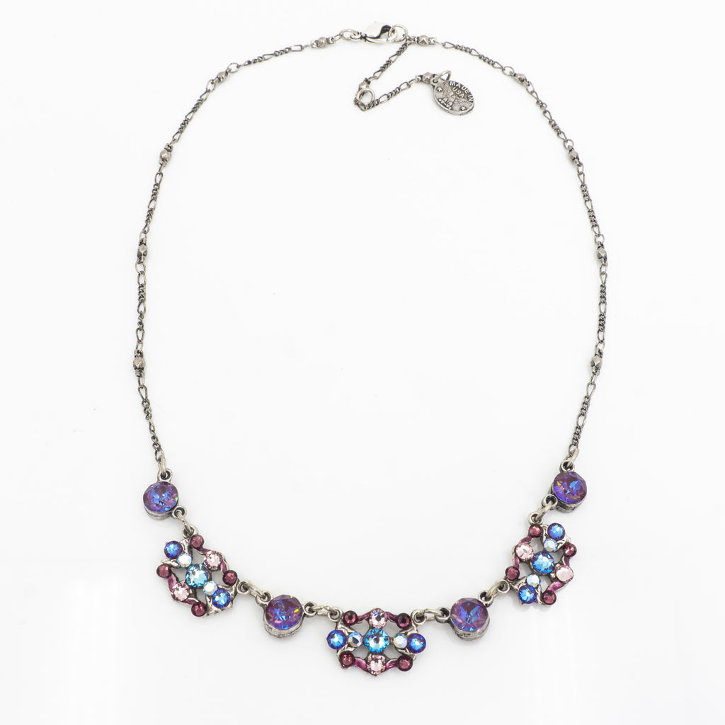 Open Crystal Filigree Necklace