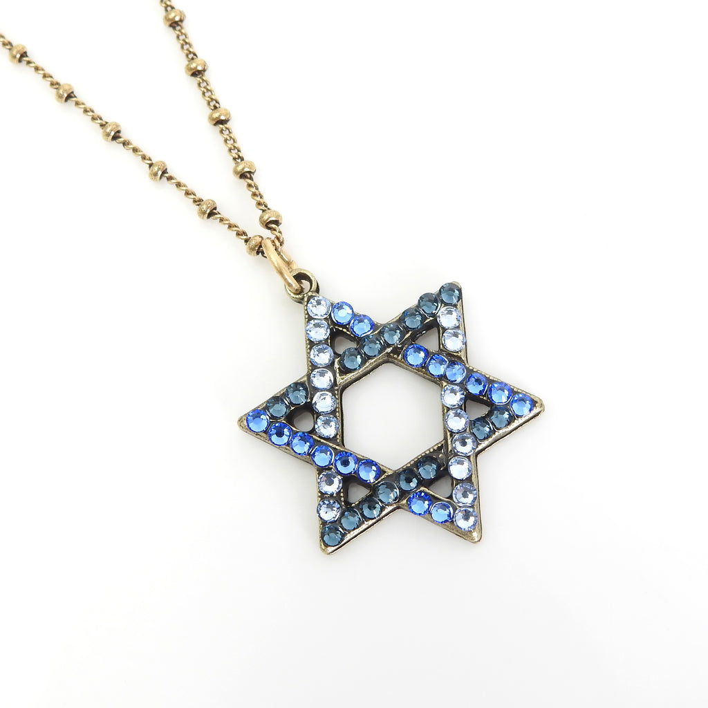 Star of David w/ Crystals Necklace