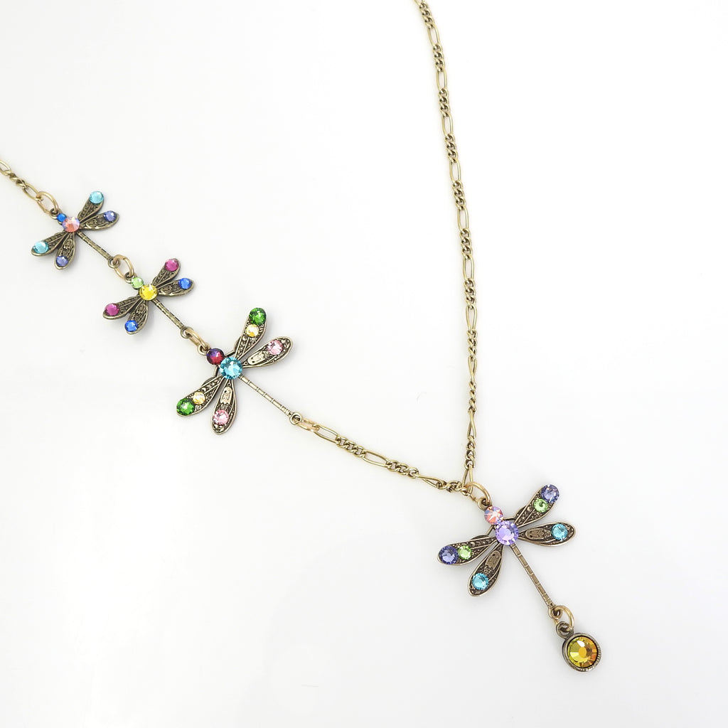 Multi Color Dragonfly Necklace