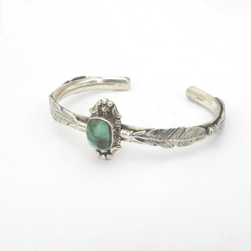 Sterling Silver Native American Turquoise Cuff Bracelet