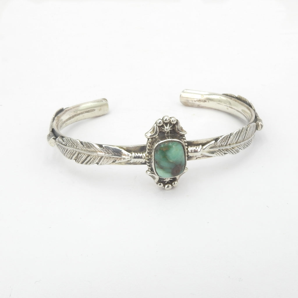 Sterling Silver Native American Turquoise Cuff Bracelet
