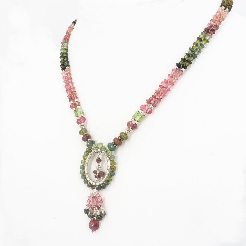 S/S Mixed Tourmaline Necklace