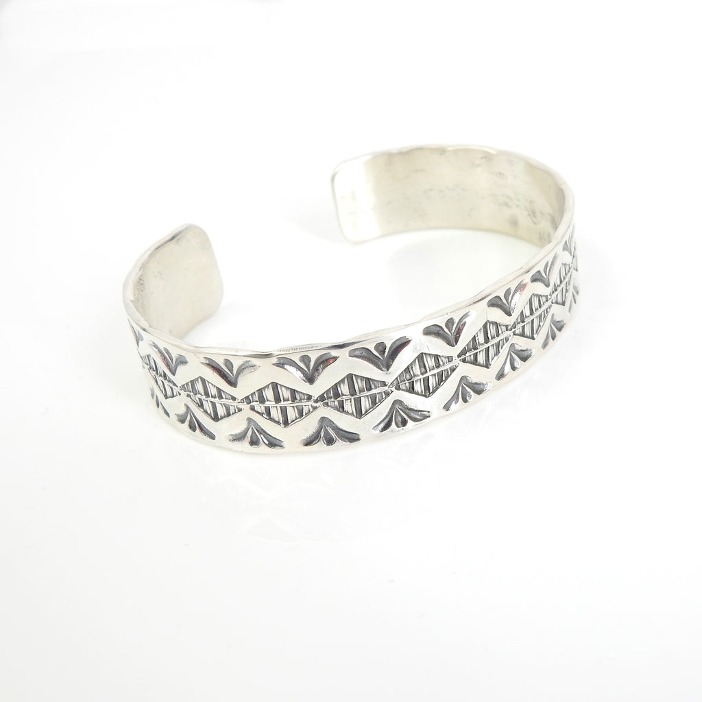 Sterling Silver Navajo Medium Cuff Bracelet