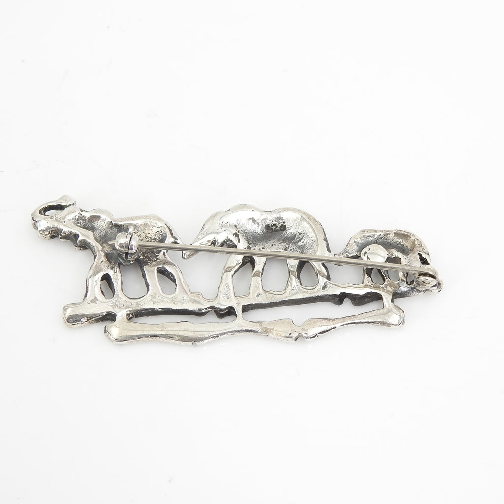 Sterling Silver Elephant Pin