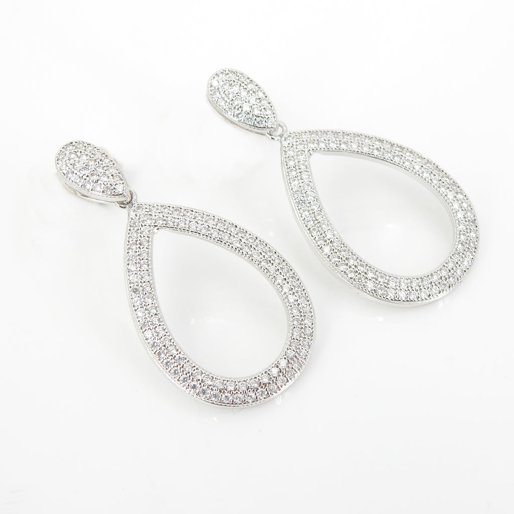 Sterling Silver CZ Earrings