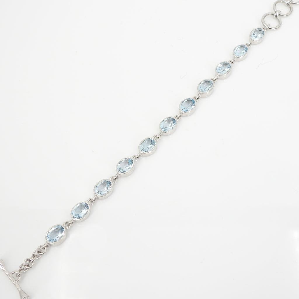 S/S 11 Blue Topaz Stone Bracelet
