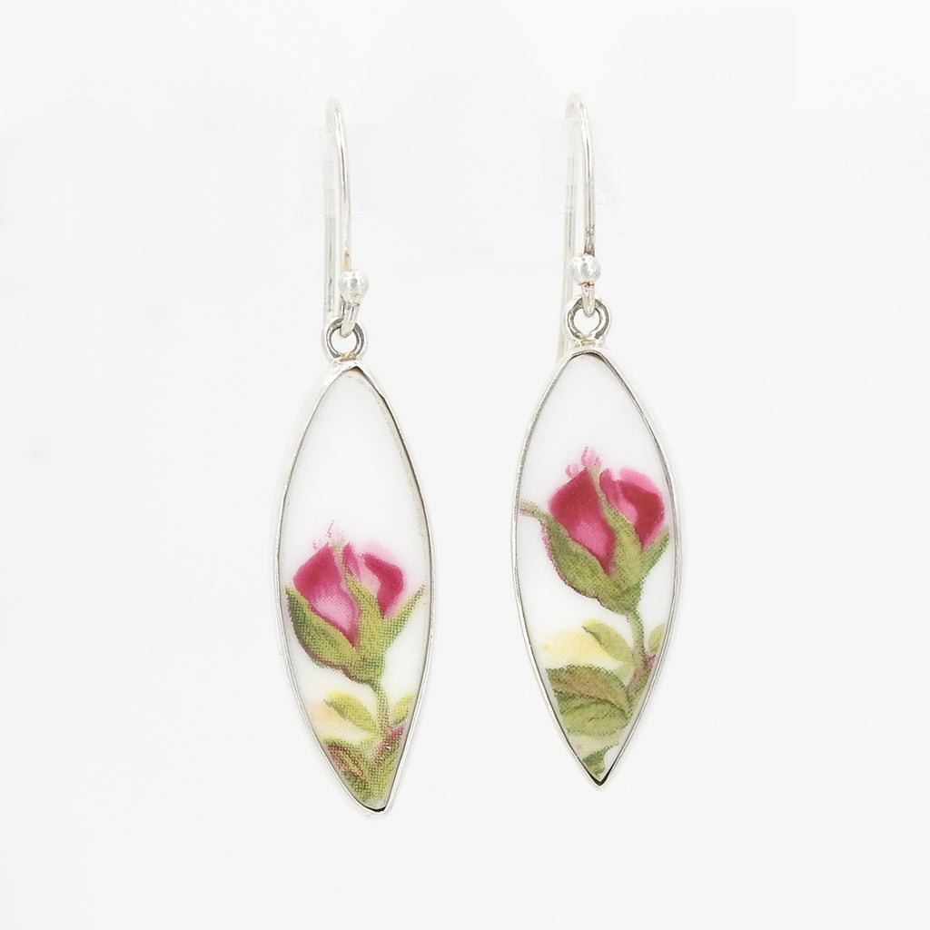 S/S Flower Ceramic Art Earrings