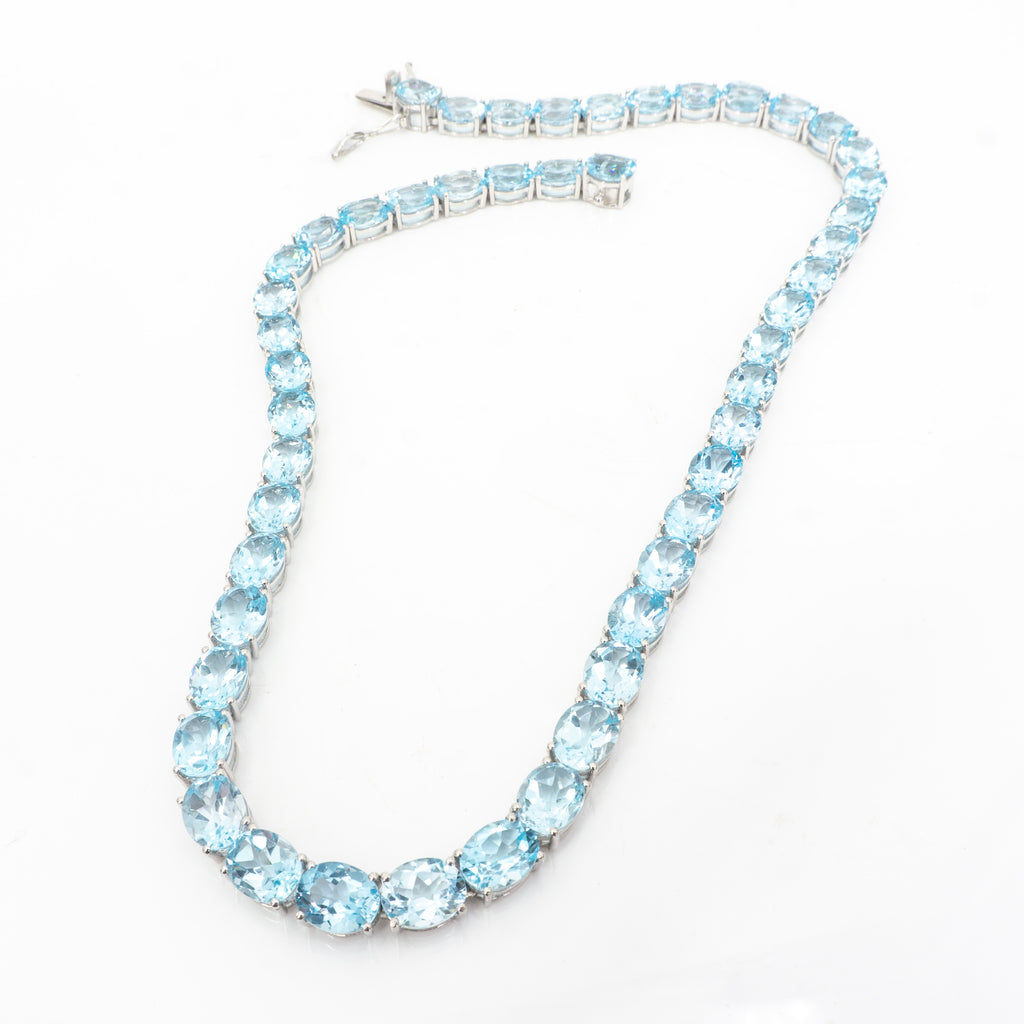 S/S Blue Topaz Necklace