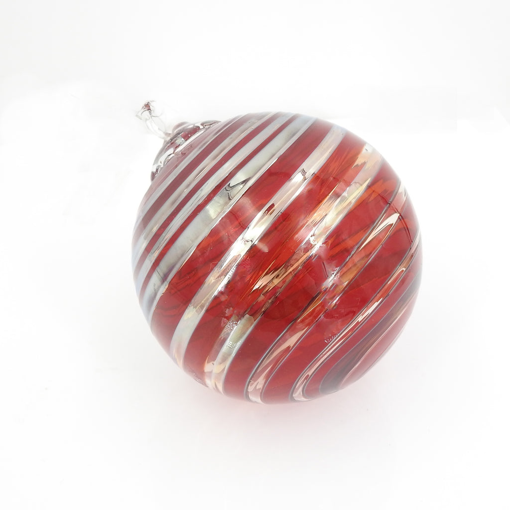 Red & Silver Glass Ornaments