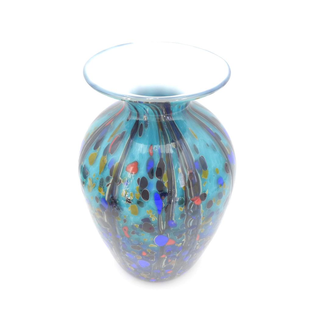 Large Glass Amphora Vase