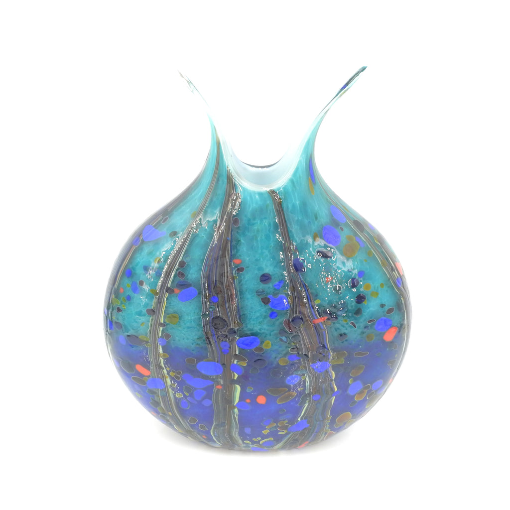 Large Flat Glossy Vase