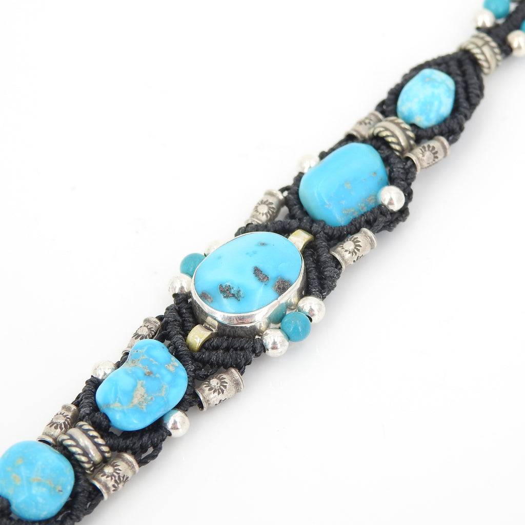 Isha Elafi Turquoise Nomadic Knot Work Bracelet