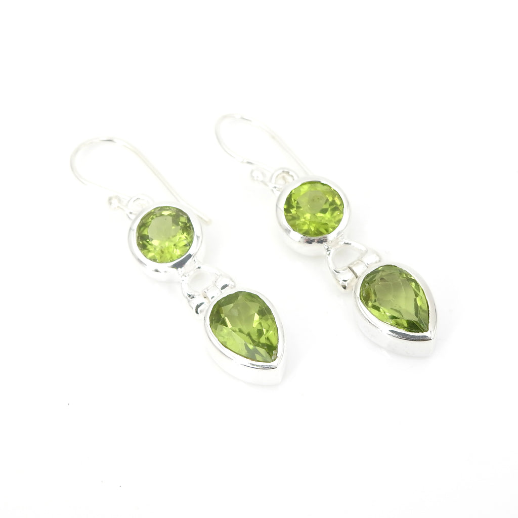 Sterling Silver Peridot Earrings