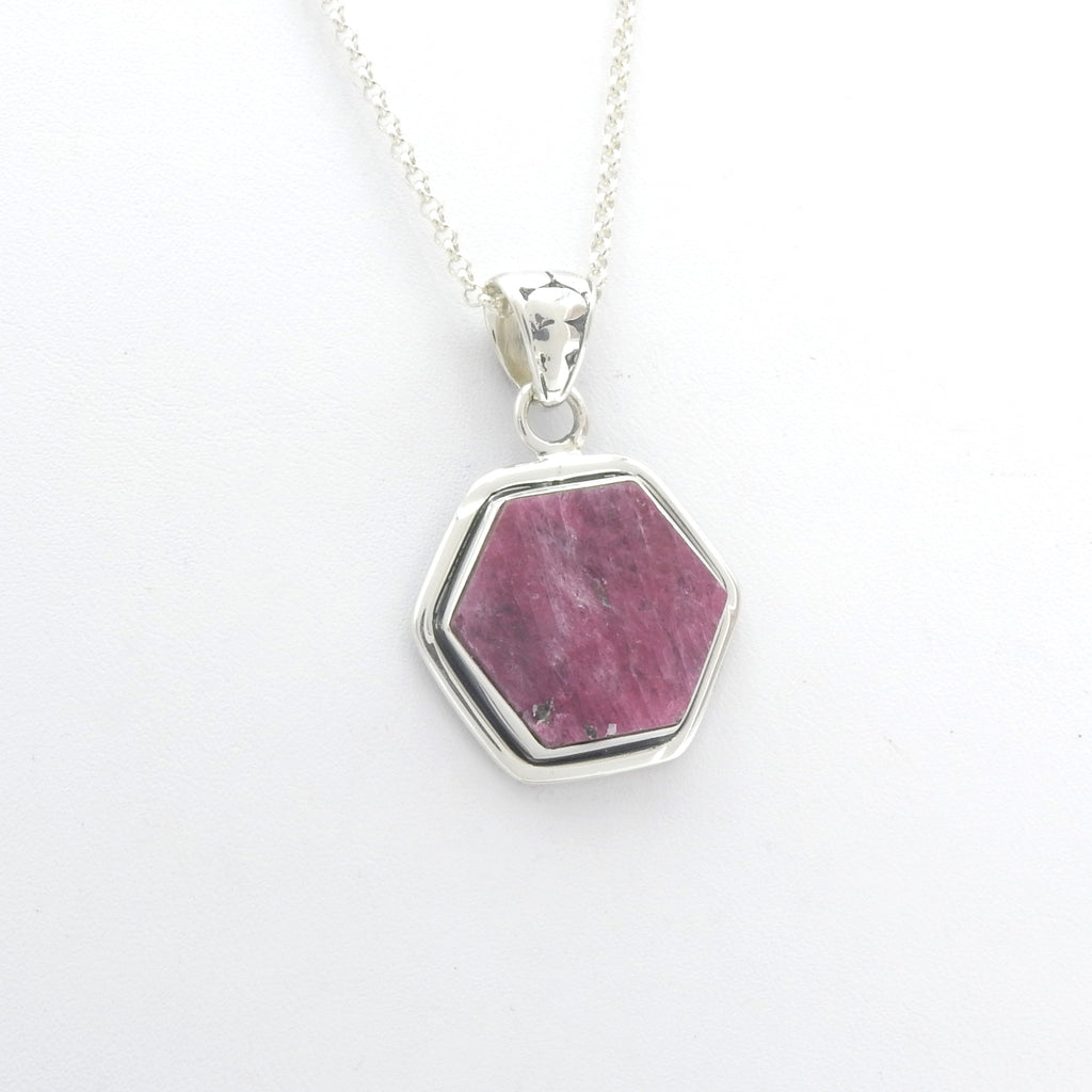 Sterling Silver Ruby Pendant