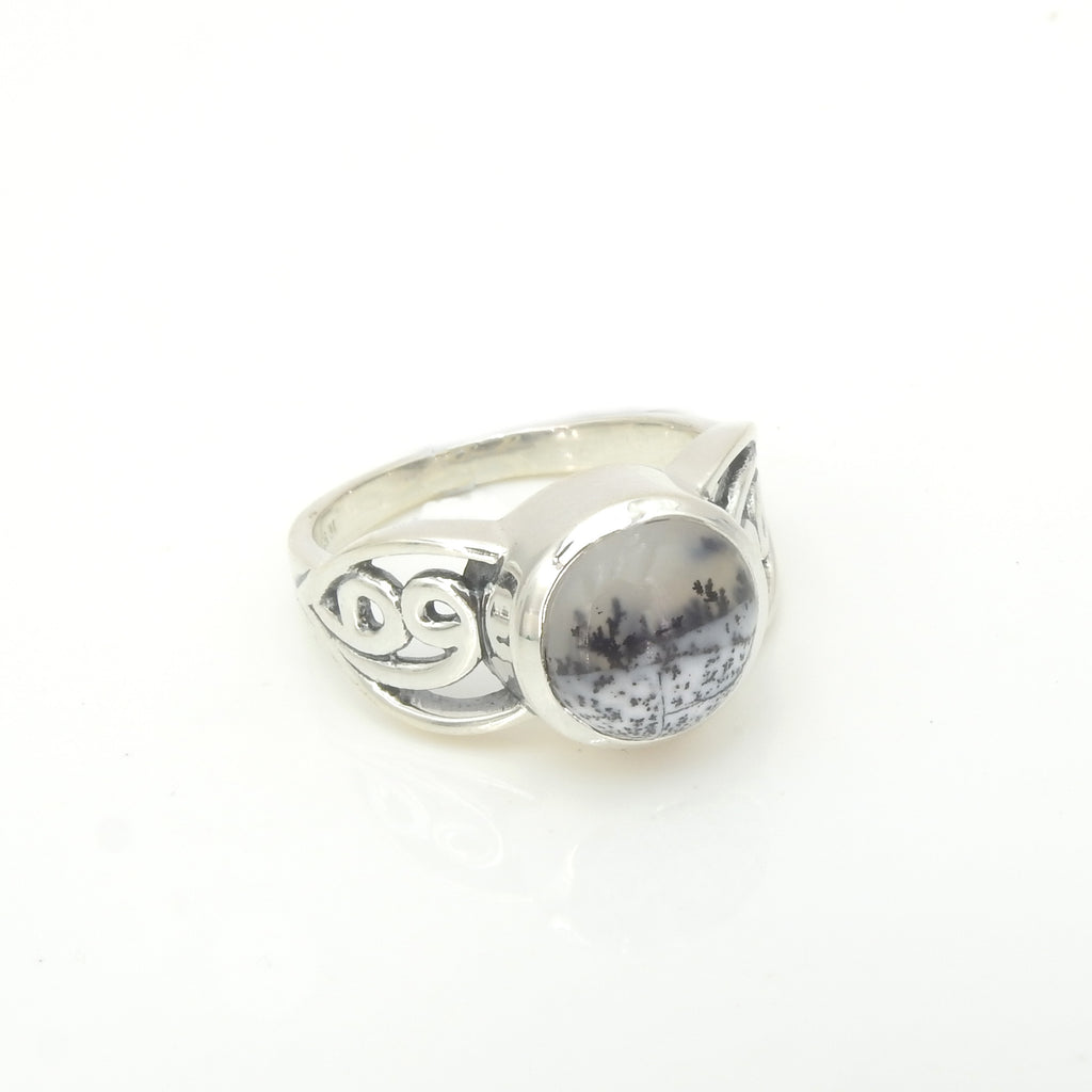 Sterling Silver Dendritic Agate Ring
