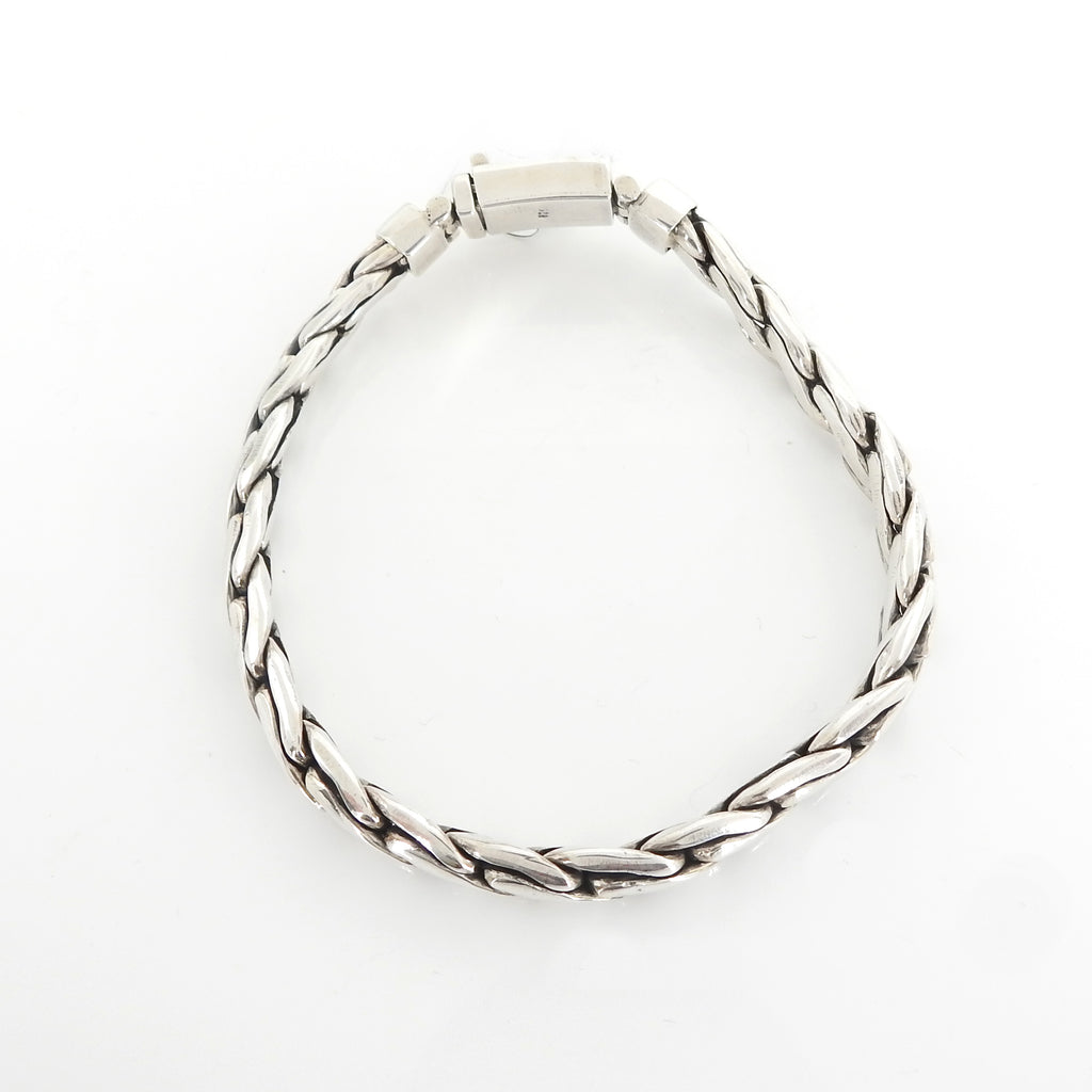 Sterling Silver 9" Thick Bracelet